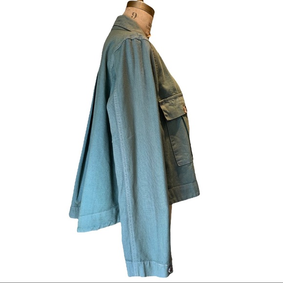 BNWT Urban Outfitters Cropped Jacket in Moss Size Medium - Picture 4 of 8